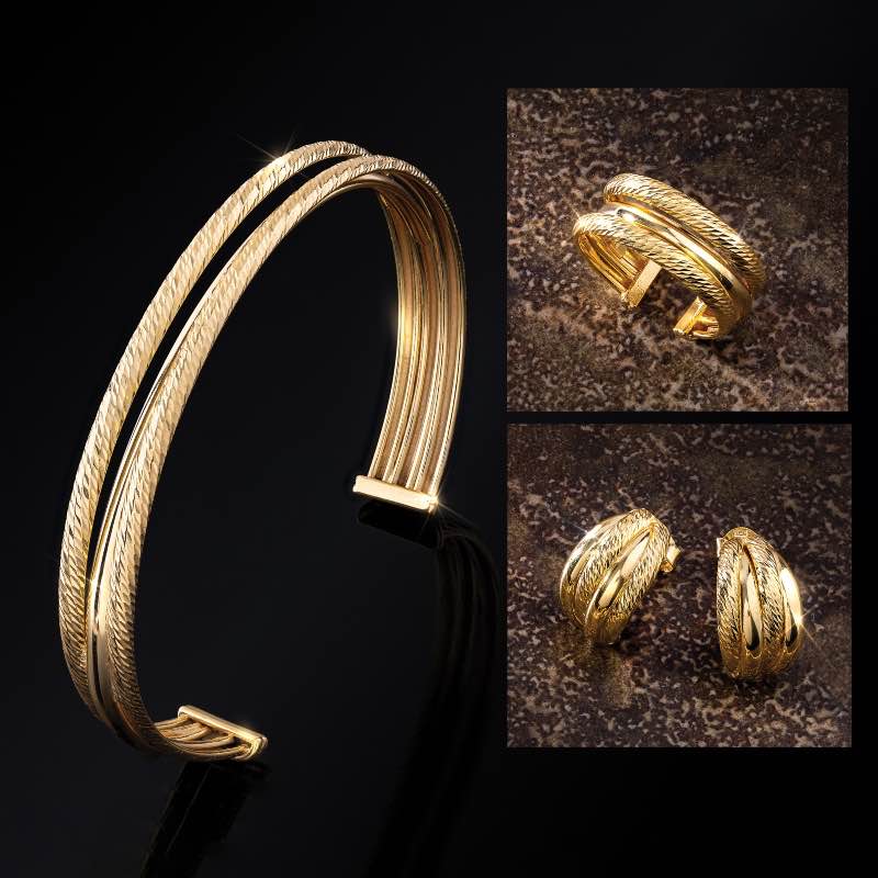 La Bella Luce Italian Bracelet, Earring and Ring Set